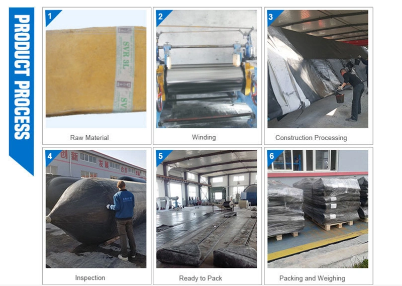 Ship Lifting Launching Salvage Boat Rubber Airbag Marine Rubber Airbag