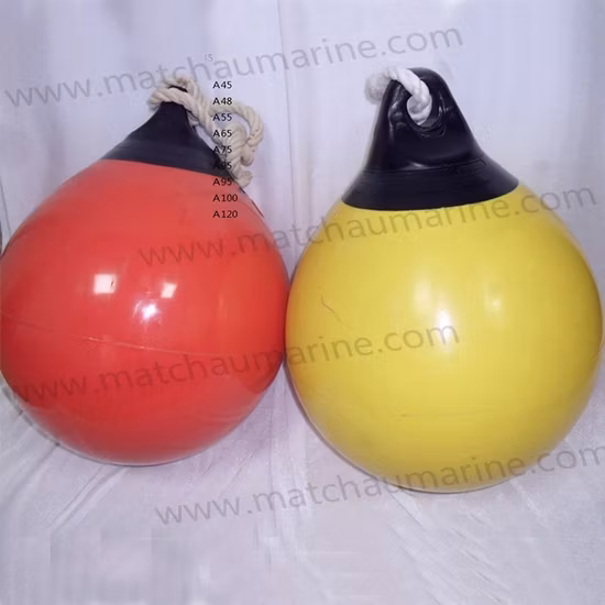 Ein Typ aufblasbarer Yachtfender in reiner Farbe